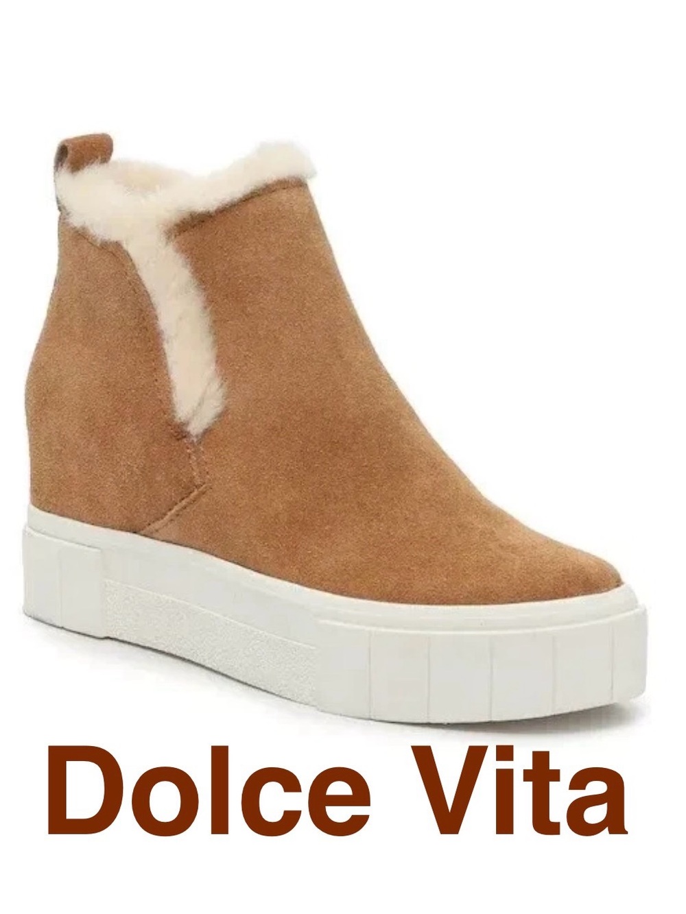 Dolce Vita | “Zanza” Tan Suede High-Top Boot Sneakers- Women’s 8.5